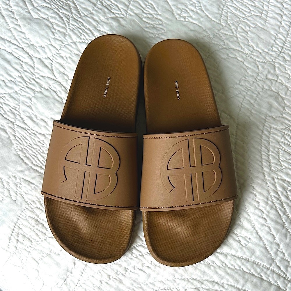 NEW! Anine Bing Isla Slides 38